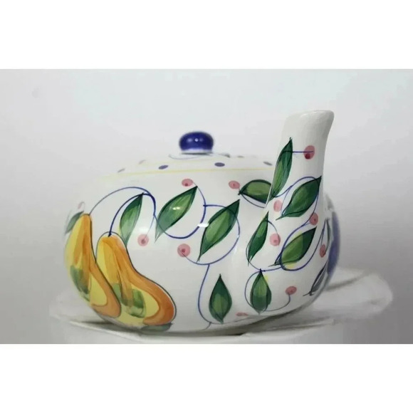 Colorful Teapot 7inch wide 5inch tall - Picture 3 of 5